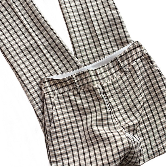 NWT EXPRESS Negin Mirsalehi mixed plaid trousers - Picture 8 of 16